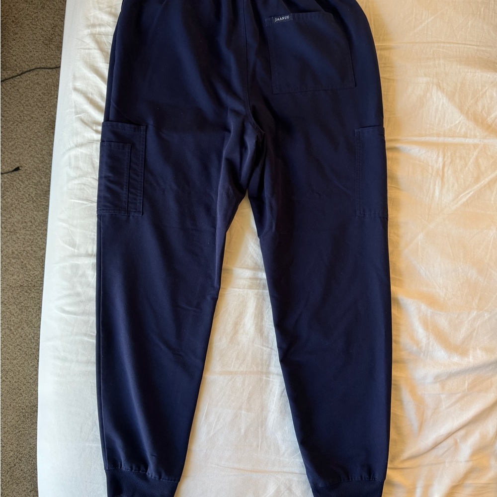 Jaanuu Men’s Mesh Pocket Jogger Scrub Pants - Size L - Picture 4 of 8